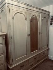 Gorgeous Victorian 3 Door Wardrobe With Matching Tall Boy Chest Of Draws.