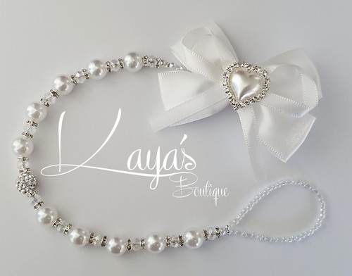 Keepsake bow pearl heart - keepsake, *bow