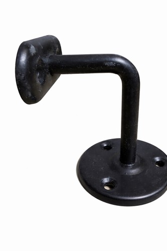 Black handrail brackets - 4x,