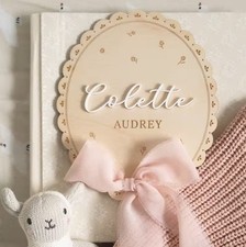 Personalised Baby Name Sign