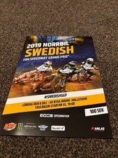 GRAND PRIX SPEEDWAY PROGRAMME HALLSTAVIK SWEDEN 6/7/2019