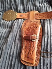 Vintage western tooled leather