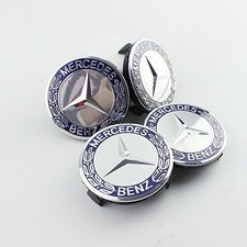 4 x Blue Mercedes Benz 75mm