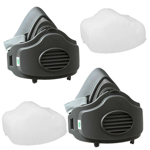 2pack half face - gas, cover