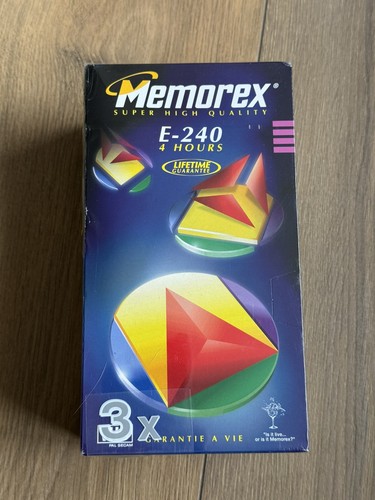 Memorex blank vhs e240 video - blank,