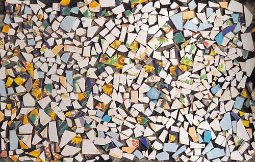 Colorful ceramic mosaic - mosaic, tiles