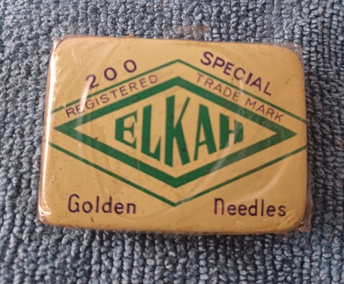 Elkah gramophone needle tin - elkah,