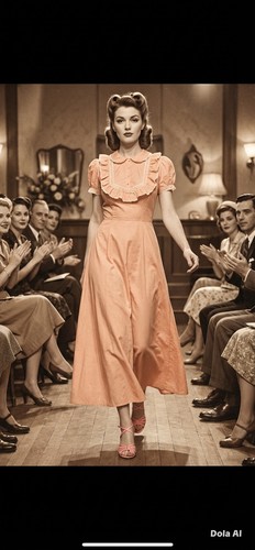 Antique edwardian pink cotton - antique,