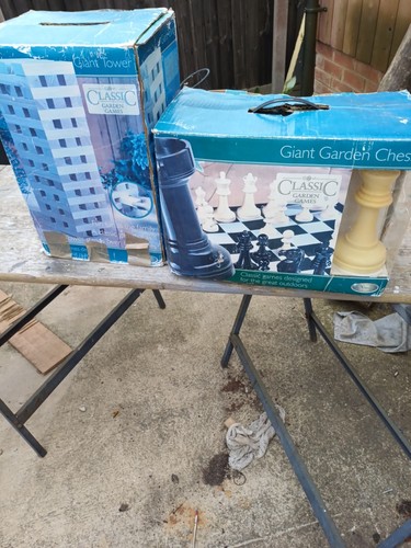 Two giant garden - chess, &
