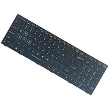 Backlit Laptop Keyboard English Black for Clevo N850 N950 6-80-N85H3-191-1