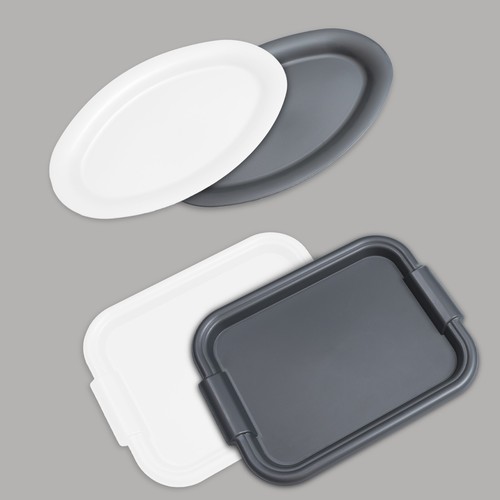 Plastic oval rectangular - oval, /