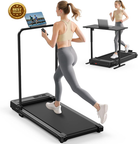 Folding walking pad treadmill - folding,