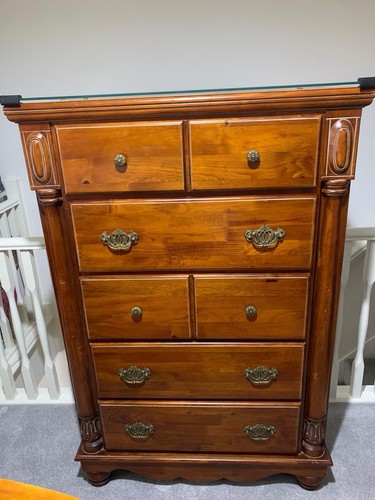 Solid mahogany vintage piece - 5,