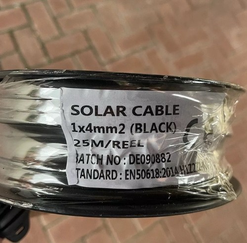Solar cable 4mm 25m - cable,