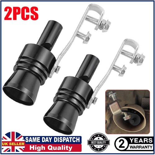 2pcs black car turbo sound - black,