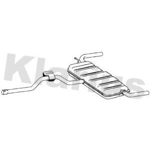 Klarius tail pipe back box - pipe,