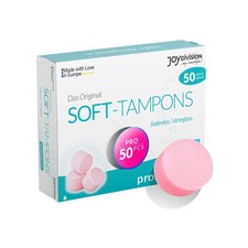 JOYDIVISION Soft-Tampons Professional I 50 Pieces I Threadless tampons for Sp...