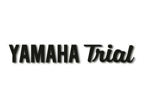 Yamaha trial stickers - trial,