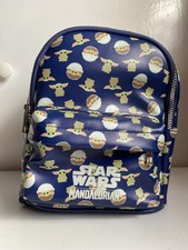 Star Wars The Mandalorian Grogu Baby Yoda The Child Bag Backpack Vinyl 10” VGC