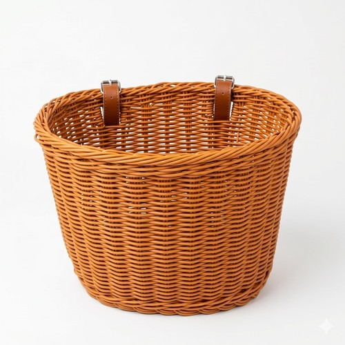 Wicker bike basket - wicker,