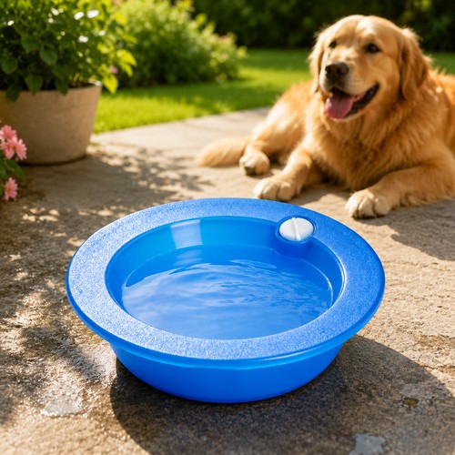 Water cooling drinking bowl - drinking,
