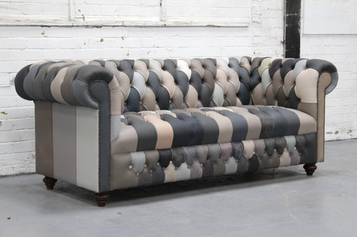 Chesterfield sofa patchwork - sofa,
