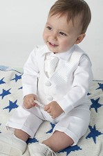  Baby Boys 4 Piece Christening