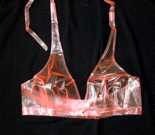 Pvc like bra - top, plastic
