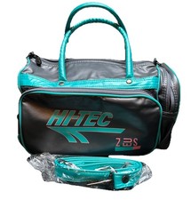 Vintage Hi-Tec Small Gym Bag Metallic Sports Logo 80s 90s Retro w/Shoulder Strap