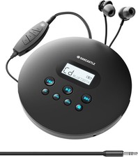 Oakcastle Portable Bluetooth CD Player-12Hr Playtime-Rechargable-3 Year Warranty
