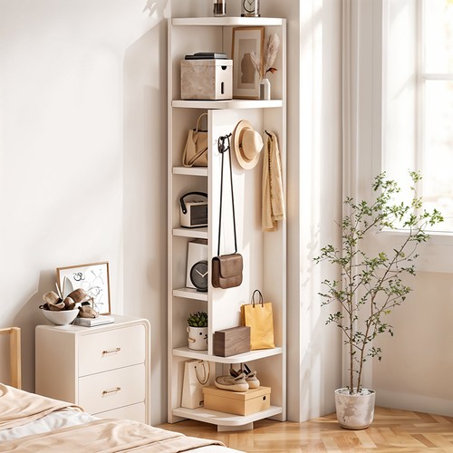 Wooden coat rack cabinet - coat,
