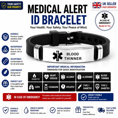 Blood thinner medical alert - blood,