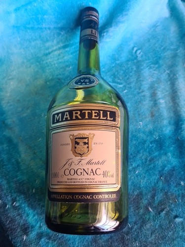 Martell cognac 1lt empty - martell,