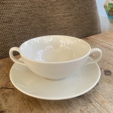 Rare Two Handled Cup & Saucer