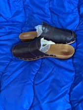 Scholl Wooden Clog Brown