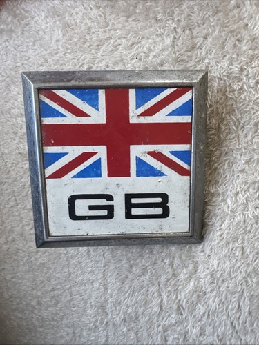 Vintage car badge gb - car, union