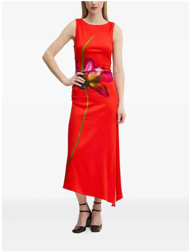Desigual red orchid print - desigual,