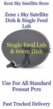 Single Lnb Zone 1 Sky Satellite Dish Only Use Sky+Hd All Standard Freesat PVRS🔥
