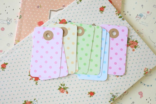 Pastel dot rounded - rounded, 20pc