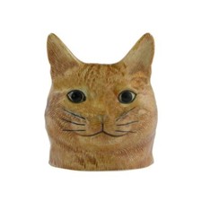 Ginger Cat Face Egg Cup By Quail Ceramics, Vincent The Cat