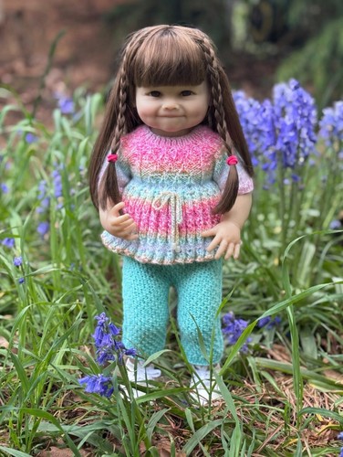 Colourful hand knitted summer - colourful,