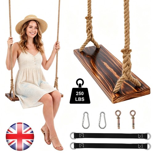Wood tree swing - seat, indoor