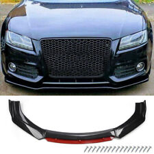 Unicersal For Audi A3 A4 A5 A7 S4 S5 Front Bumper Lip Spoiler Splitter Black+Red