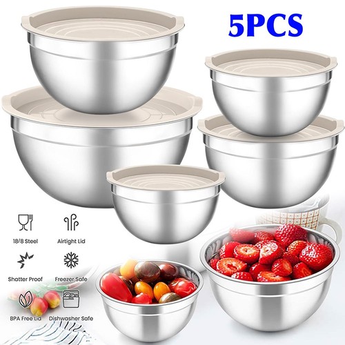 5pcs stainless steel mixing - 5pcs,