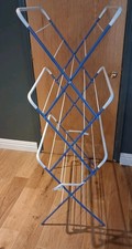 Vintage Clothes Airer Metal Airer Dryer Rack Blue (2 Available)