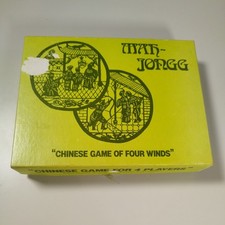 Vintage Mah Jong Game - 144 wooden Tiles Mah-Jongg - H P Gibson