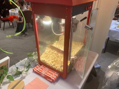 Hire only popcorn and candy - popcorn,