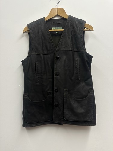 Leather shooting waistcoat - waistcoat, /