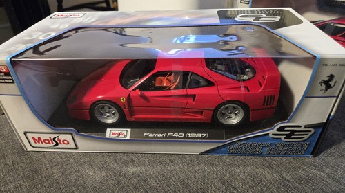 Maisto ferrari f40 1987 red - ferrari,