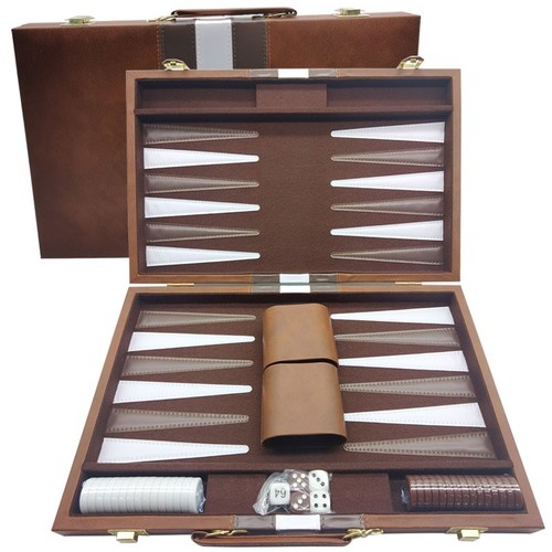Folding backgammon set - 18”,